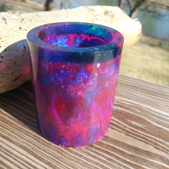 ๐SOLD๐HAND CRAFTED Galaxy Pen Holder Resin Art - Picture 4 of 16